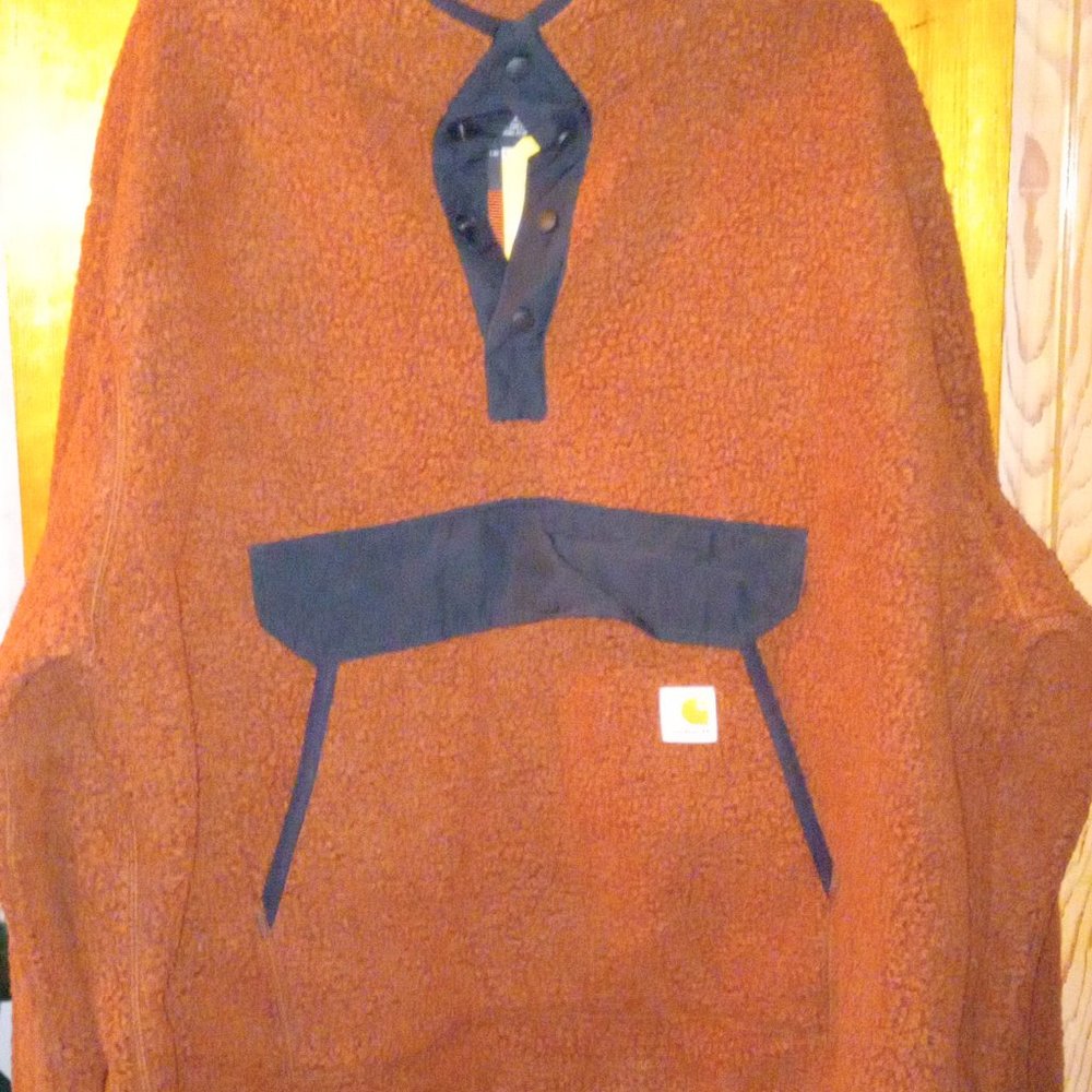 Carhartt Men's Fleece Pullover in Brown 2XL